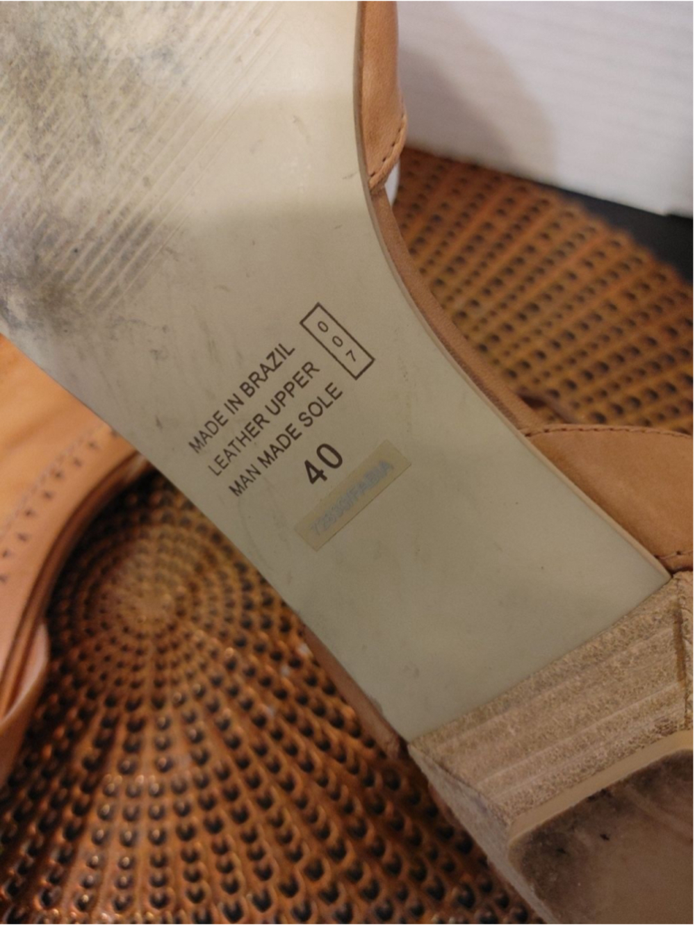 Bronx Leather Sandals Size 40 - Picture 5 of 5